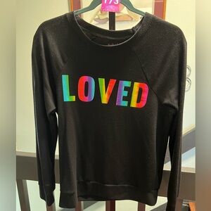 Rebellious One Black 'Loved' Sweatshirt #173